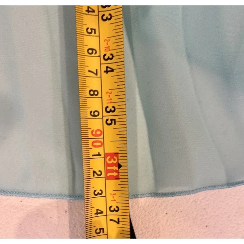 Lavish Maxi Skirt Aqua‎ Teal Pleated Fairy Flowy Long Skirt Sz L Boho